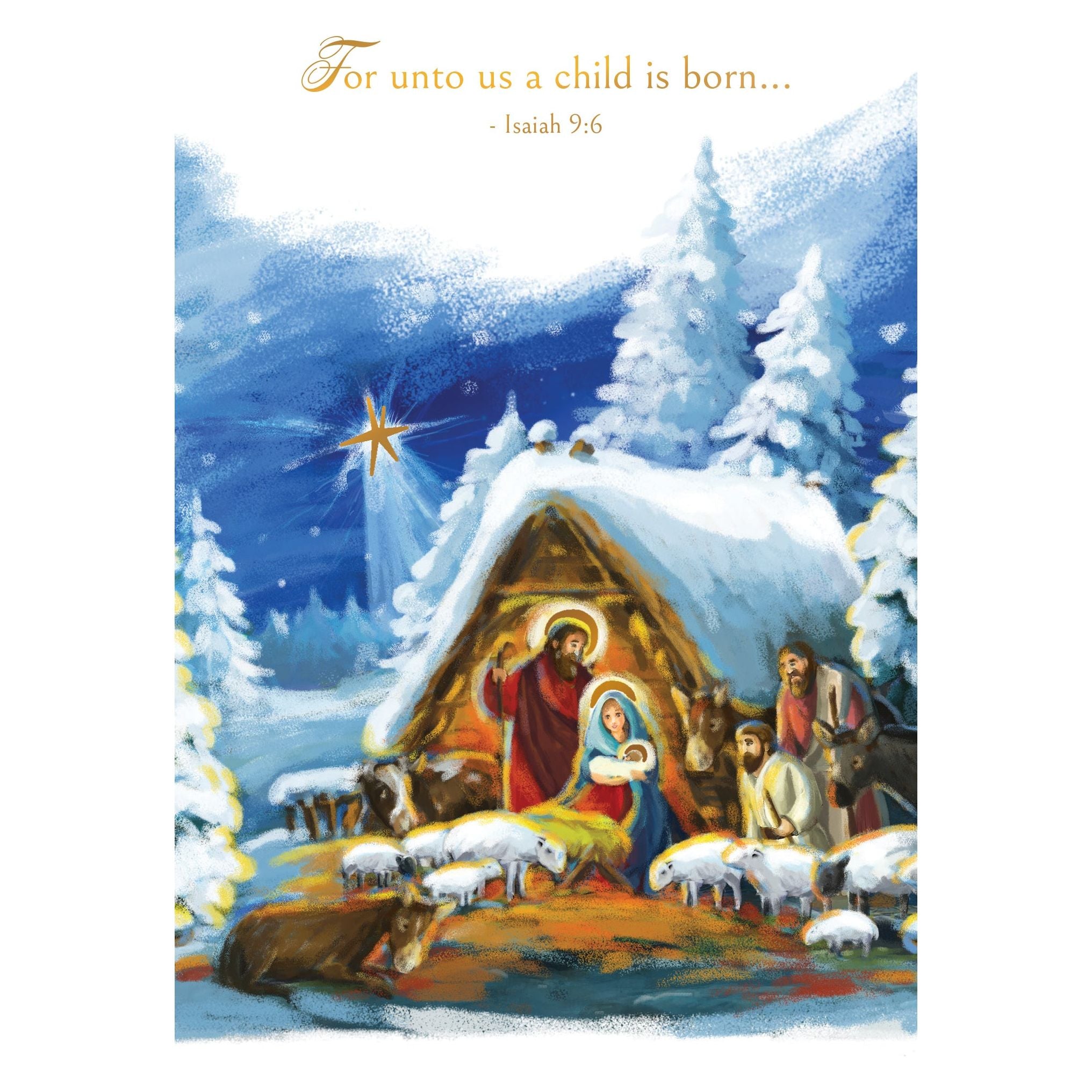 Nativity Christmas Card Religious
